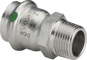 Переходной фитинг Viega 2311 из нержавеющей стали с соединением SC 18 x 3/4 5 шт.
