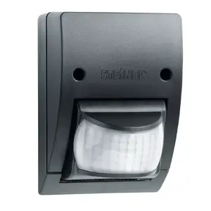 Infrared Wired Wall Sensor Steinel IS 2160 ECO — Black, 12 m detection, 230–240 V, indoor/outdoor
