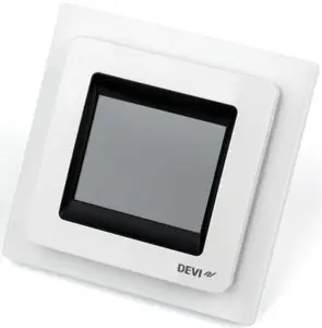 Programmējams termostats DEVIreg Touch, 16A, 5-35°C, IP21, balts