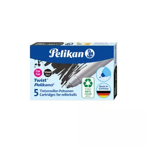 Стержень Pelikan 824699 для роллерной ручки, черные чернила, упаковка 5 шт.