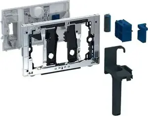 Flush plate insert for DuoFresh sticks GEBERIT for Sigma concealed cisterns 12 cm, front actuation, bright chrome-plated