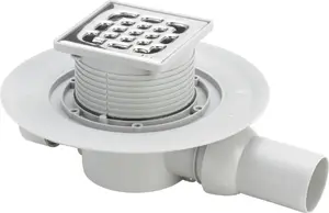 VIEGA bathroom drain Advantix 4935.1 with attachment, 100×100 mm, grey