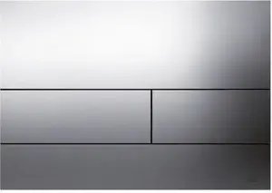 Flush plate TECE Square for WC, glossy chrome, dual-flush, top-mounted operation