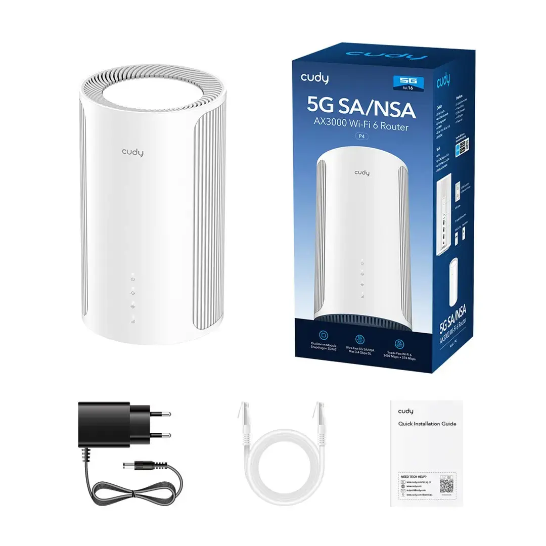 Cudy P4 Wi‑Fi 6 AX3000 maršrutētājs Photo 4