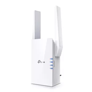Wireless Range Extender TP‑Link RE505X, Wi‑Fi 6 (802.11ax) 1200 Mbit/s, 1× Gigabit Ethernet, External Antennas, White