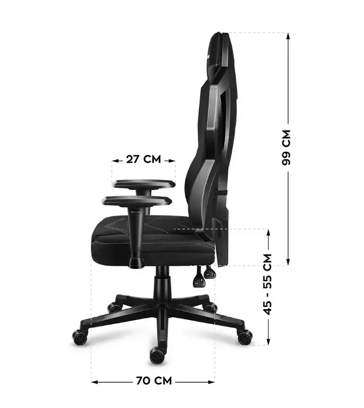 Игровое кресло huzaro Combat 6.2 Black RGB Photo 15