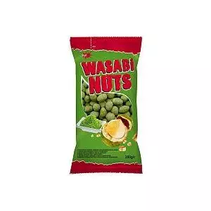 Roasted Peanuts Jėga Wasabi Flavor 200 g snack, spicy wasabi seasoning