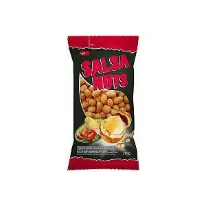 Peanut snack Jėga 200 g — crunchy shelled peanuts, salsa flavor