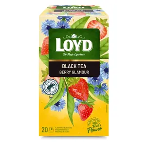 Loyd tea blend Berry Glamour 20 tea bags x 1.75g — fruit-flavored infusion
