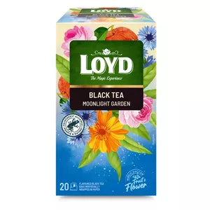 Tea blend Loyd Moonlight Garden — flavored black and green tea, 20 bags × 1.75 g