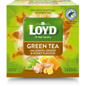 Tea bags Loyd Green Tea with Green Lemon Honey Ginger 20 x 2g
