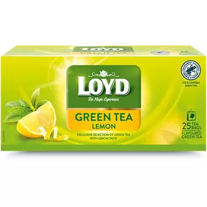 Tea bags Loyd Green Tea Lemon Flavor 25 × 1.5 g