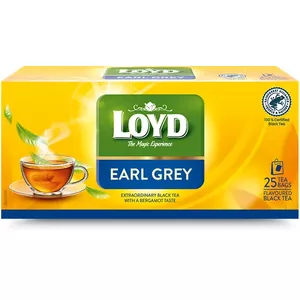 Black tea Loyd Earl Grey 25 tea bags 1.7 g each