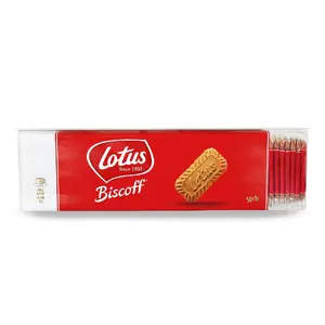 Lotus Biscoff Cookies pack 50 pcs x 6.25 g – individually wrapped coffee biscuits