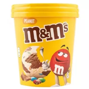 Chocolate candy m&m's Ice Tub 306 g – bag of milk chocolate pieces with candy shell