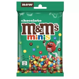 Chocolate candies m&m's Minis 70 g – bag of small coated chocolate pieces