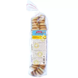 Sausages Mario small with vanilla 180g — Mario small vanilla sausages, 180 g