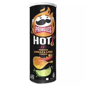 Kartupeļu čipsi Pringles Hot Chili & Lime 160 g tūba