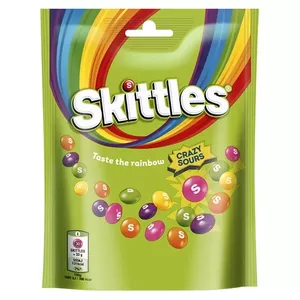 Hard candy pack Skittles Crazy Sours 152 g – assorted sour fruit flavors