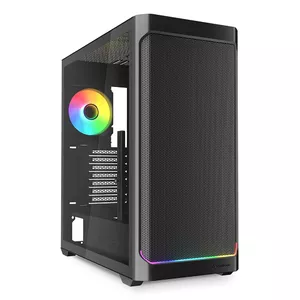 PC Case Sharkoon AK4W RGB Strip Midi Tower Black