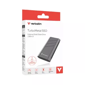 SSD disk Verbatim 1TB Portable USB Type-C USB4 Gen 2x2 Silver