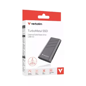 SSD disk Verbatim 2TB Portable USB Type-C USB4 Gen 2x2 Silver