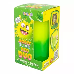 Антистресс-игрушка TUBAN Jiggly Slime Neo Duo желто-зеленая