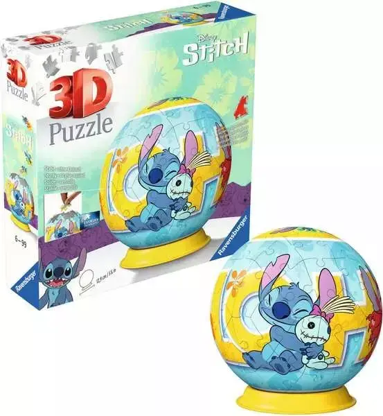 3D Pužļu Bumba Ravensburger Disney Stitch Photo 3