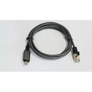 Network Cable AKTBXKS6USBC20B RJ-45 USB C Cable Cat.6 2m Black