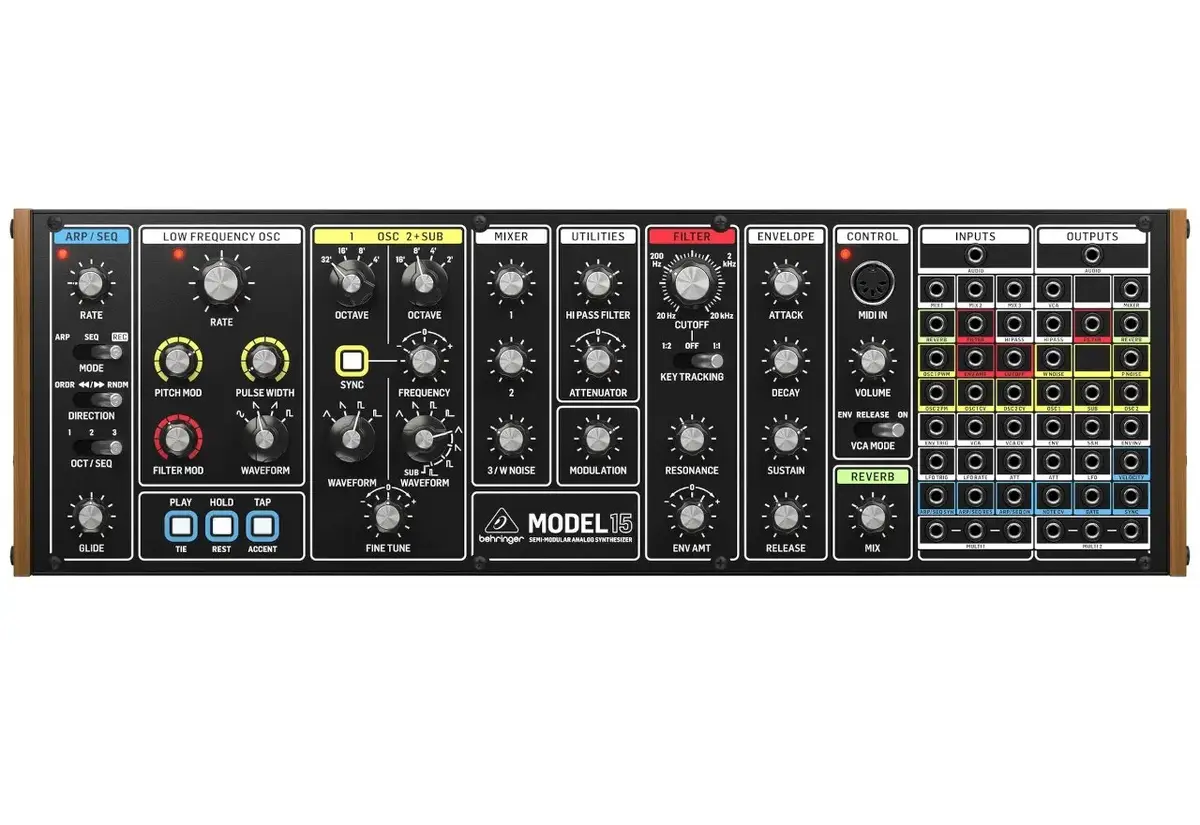 Analogo sintezators Behringer MODEL 15 monofonisks