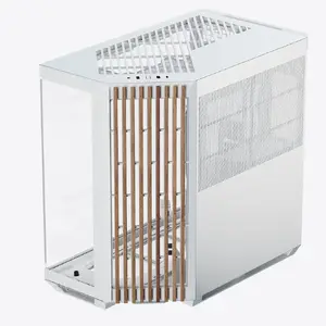 Midi Tower Case APNX V1-W-WT-v1 White Wood 2x160mm Fans 1x120mm Fan