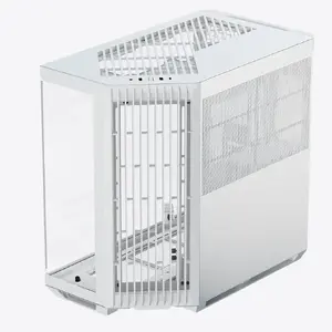 PC Midi Tower case APNX V1-WT-v1 — White, supports ATX/Micro-ATX/Mini-ITX, 2x160mm front, 1x120mm rear, 2x3.5" + 6x2.5" bays