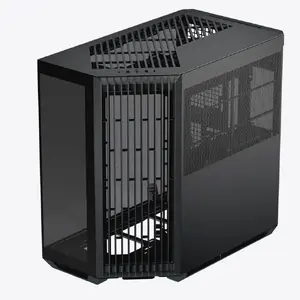PC Midi Tower case APNX V1-BK-v1 — black, supports ATX/Micro-ATX/Mini-ITX, front 2×160mm, rear 1×120mm, 290×500×485.5 mm