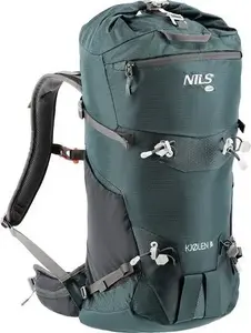 Pārgājienu mugursoma nils extreme KJOLEN 40 l — ūdensizturīga, viegla, zaļa