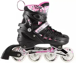 Inline skates nils extreme NH10905 Size M (35–38) Pink with LED lights