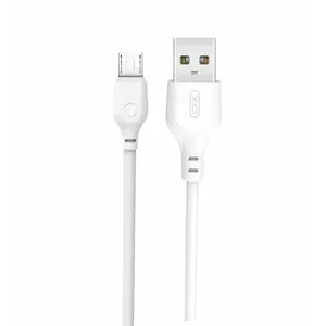 USB Micro-B charging and data cable XO NB103, 2 m, white