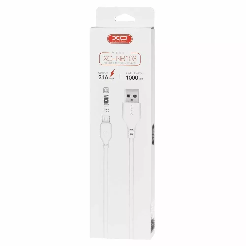 XO NB103 Micro‑USB кабель для зарядки и данных, 2 м Photo 2