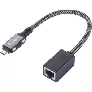 USB-C uz Gigabit Ethernet adapteris Renkforce RF-6410612 — melns, USB 3.2