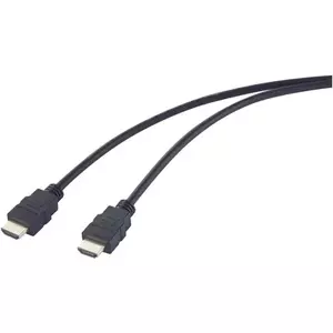 SpeaKa Professional HDMI Anschlusskabel HDMI-A Stecker Stecker 1.00 m Schwarz SP-12816072 4K UHD (SP-12816072)