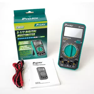 Digital Multimeter Pro'sKit MT-1226 TRMS — handheld multimeter, up to 1000V AC/DC, 10A current range