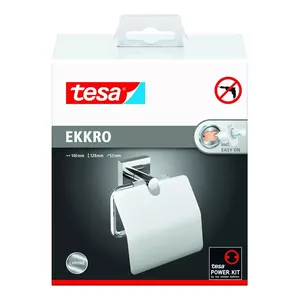 Toilet Paper Holder Tesa Ekkro 40627 — wall-mounted dispenser, adhesive mounting (model 40627-00000-00)