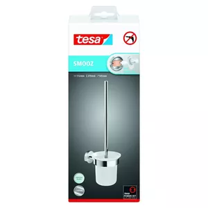 Ёрш для унитаза Tesa Smooz 40632 с настенным держателем, сменная насадка доступна