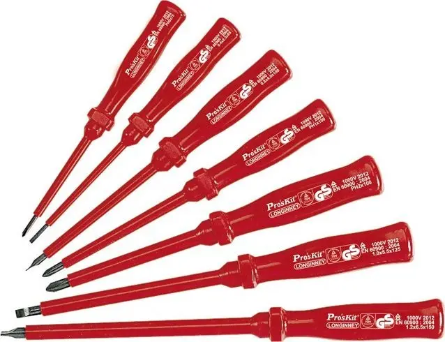 Insulated VDE Screwdriver Set Proskit 8PK-8100E Photo 2