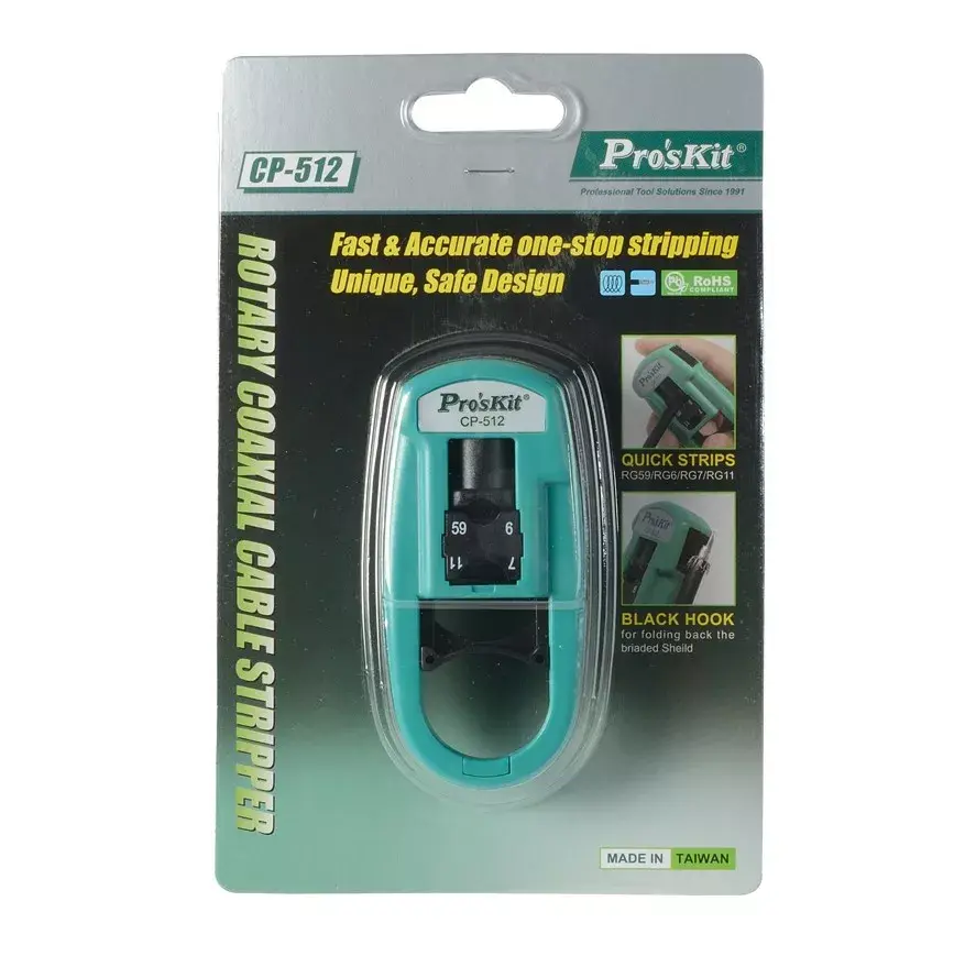 Koaksiālā kabeļa šķēlējs Pro`sKit CP-512 priekš
