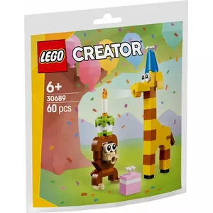 Construction toy LEGO Creator 30689 Birthday Party Animals — buildable animal models, 3-in-1 set