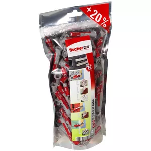 Дюбель Fischer DuoPower 120 шт 30 мм Серый Красный