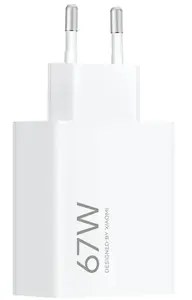 Indoor AC Fast Charger Xiaomi Turbo Charging for Headphones Power Bank Smartphone Smartwatch, White, Input 100–240V, Max Output 11V