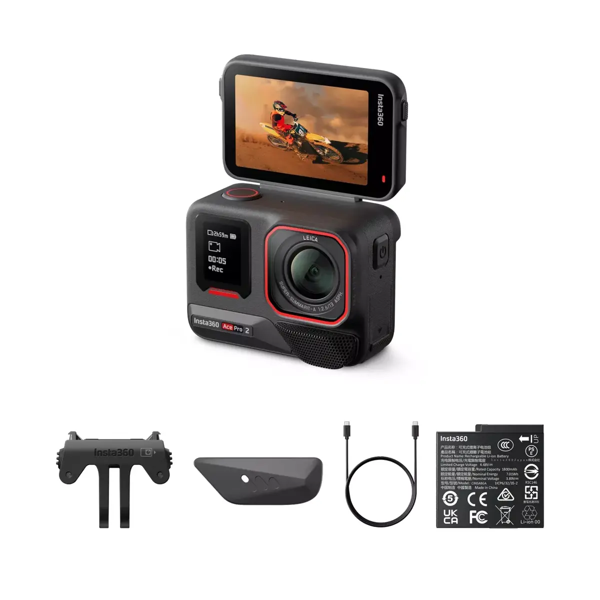 Ekstrēmo sporta kamera Insta360 Ace Pro 2 Photo 3