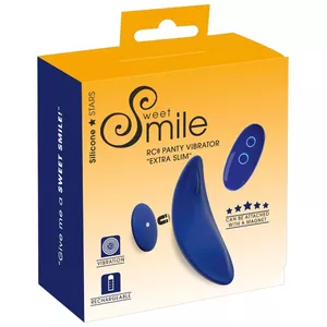 Panty vibrator Sweet Smile Extra Slim silicone rechargeable 10.4×4.5×3.8 cm, remote control