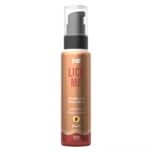 Flavored body gel Intt Lick Me Peach 50 ml — peach-flavored intimate lubricant, warming effect